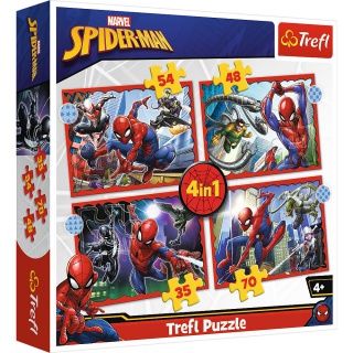 Puzzle 4w1 - Bohaterski Spider-Man=, Podkategoria, Kategoria