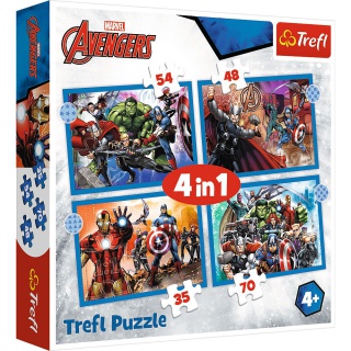 Puzzle 4w1 - Odważni Avengersi=, Podkategoria, Kategoria