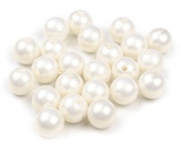 KORALIKI PEREŁKI Z DZIURKĄ 15MM/50G BIAŁA PERŁA, Podkategoria, Kategoria