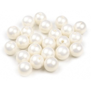 KORALIKI PEREŁKI Z DZIURKĄ 18MM/50G BIAŁA PERŁA, Podkategoria, Kategoria