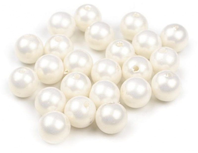 KORALIKI PEREŁKI Z DZIURKĄ 18MM/50G BIAŁA PERŁA, Podkategoria, Kategoria