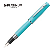 Pióro wieczne PLATINUM Proycon Turquoise Blue, F, turkusowe, Pióra, Artykuły do pisania i korygowania