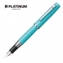 Pióro wieczne PLATINUM Proycon Turquoise Blue, F, turkusowe, Pióra, Artykuły do pisania i korygowania
