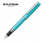 Pióro wieczne PLATINUM Proycon Turquoise Blue, M, turkusowe, Pióra, Artykuły do pisania i korygowania