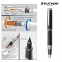 PLATINUM Proycon Luster Black Mist fountain pen, M, black