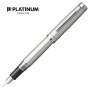 PLATINUM Proycon Luster Satin Silver fountain pen, F, silver