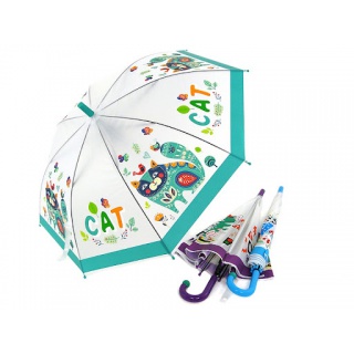 PARASOL DZIECIĘCY PRZEZROCZYSTY Z NADRUK 01485, Podkategoria, Kategoria