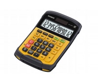 Kalkulator wodoodporny CASIO WM-320MT-S, 12-cyfrowy, 108,5x168,5mm, żółty, box, Kalkulatory, Urządzenia i maszyny biurowe
