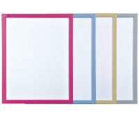 Tablica suchościeralna BI-OFFICE, 60x40cm, lakierowana, kolorowe ramy, Tablice suchościeralne, Prezentacja
