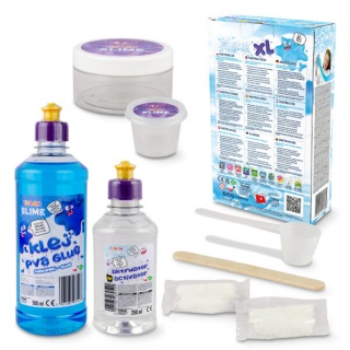 ZESTAW &ndash; DIY TUBAN SLIME &ndash; CHMURKA XL, Gluty, gniotki, Zabawki