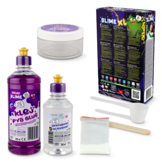 ZESTAW &ndash; DIY TUBAN SLIME &ndash; ŚWIECĄCY W CIEMNOŚCI XL, Gluty, gniotki, Zabawki