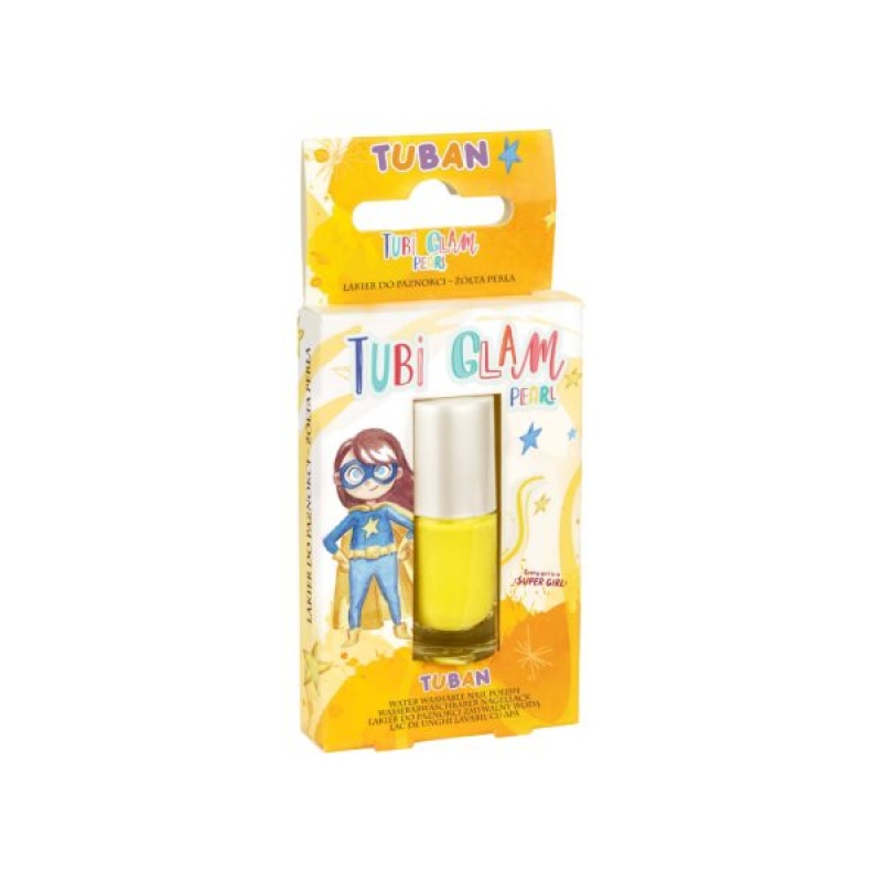 LAKIER TUBI GLAM &ndash; Ż&Oacute;ŁTY PERŁOWY, Dla dziewczynki, Zabawki