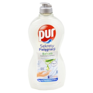 Płyn do mycia naczyń PUR Aloes, 450ml, Środki czyszczące, Artykuły higieniczne i dozowniki