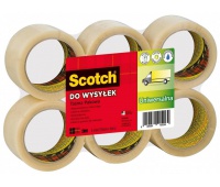 Packaging tape for shipping, SCOTCH® Hot-melt (371), 50mm, 66m, transparent