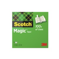 Taśma biurowa SCOTCH® Magic™ (810), matowa, 12mm, 33m, Taśmy biurowe, Drobne akcesoria biurowe