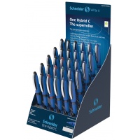 Schneider rollerball pens display, 30x One Hybrid C 0.3mm, assorted colours