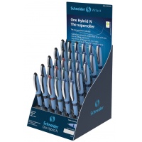 Schneider rollerball pens display, 30x One Hybrid N 0.3mm, assorted colours