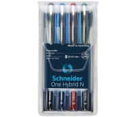 Ballpoint pen SCHNEIDER One Hybrid N, 0,5 mm, 4 pieces,