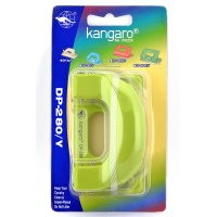 Hole punch KANGARO DP-280Y, punches up to 11 shets, blister, green
