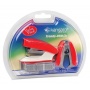 Stapler KANGARO Trendy-45M/Z3 + staples and staple remover, staples up to 15 sheets, blister, red