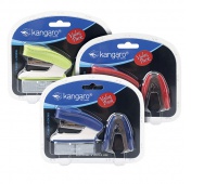 Zszywacz KANGARO Trendy-45M/Z3 + zszywki i rozszywacz, zszywa do 15 kartek, blister, mix kolorów, Zszywacze, Drobne akcesoria biurowe