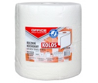Ręczniki kuchenne celulozowe OFFICE PRODUCTS Kolos, 2-warstwowe, 500 listków, 100m, białe, Ręczniki papierowe i dozowniki, Artykuły higieniczne i dozowniki