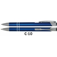 Długopis automatyczny COSMO z grawerem ciemnoniebieski, Długopisy, Artykuły do pisania i korygowania