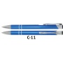 Długopis automatyczny COSMO z grawerem błękitny, Długopisy, Artykuły do pisania i korygowania