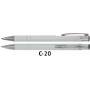 Długopis automatyczny COSMO z grawerem biały, Długopisy, Artykuły do pisania i korygowania