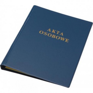 TECZKA NA AKTA OSOBOWE PVC GRANAT, Podkategoria, Kategoria