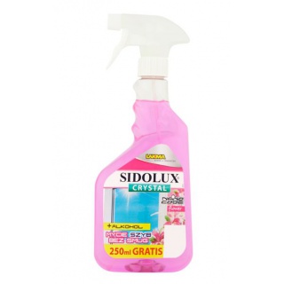 SIDOLUX PŁYN DO SZYB CRYSTAL FLOWER 750ML., Podkategoria, Kategoria