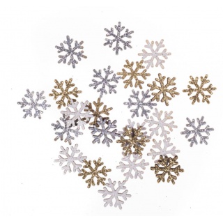 DREW.BROK.ŚNIEŻYNKI DWUSTR.1,6CM ZŁ/SR/BIAŁE /24/, Podkategoria, Kategoria