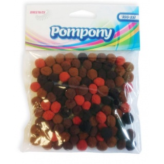 POMPONY POM31 ODCIENIE BRĄZOWEGO 10MM, Podkategoria, Kategoria