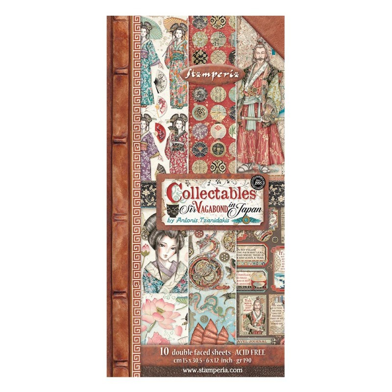 STAMP BLOK PAP.SCRAP.15X30,5CM VAGABOND IN 10ark., Podkategoria, Kategoria