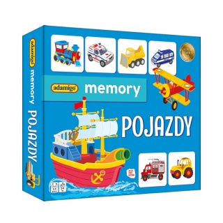 POJAZDY ADAMIGO MEMORY, Domino i memos, Gry