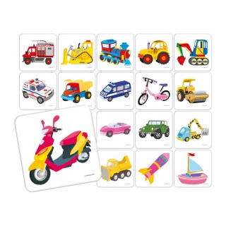 POJAZDY ADAMIGO MEMORY, Domino i memos, Gry