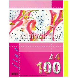 PAPIER A4 /100/ ŻÓŁTY FLUO, Podkategoria, Kategoria