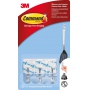 Hooks, Command™ (17067CLR PL), with a metal handle, 3 hooks and 4 small strips, transparent, Hooks, Presentation