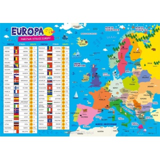 PODKŁAD NA BIURKO MAPA EUROPY, Podkłady na biurko, Galanteria biurowa