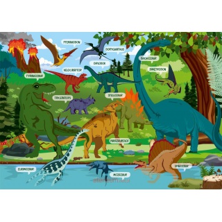 PODKŁAD NA BIURKO DINOZAURY, Podkłady na biurko, Galanteria biurowa