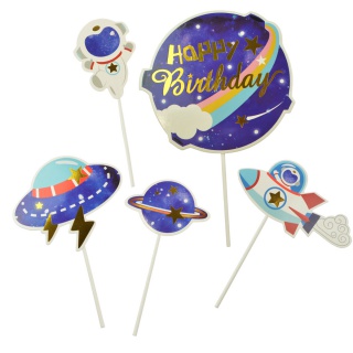 DEKORACJA TORTU GALAXY 5szt., Podkategoria, Kategoria