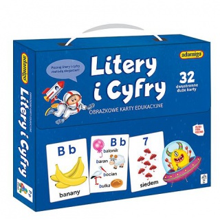 LITERY I CYFRY - obrazkowe karty edukacyjne, Podkategoria, Kategoria