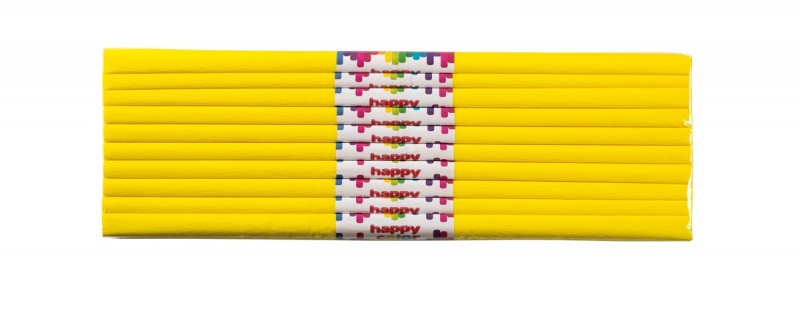 BIBUŁA MARSZCZONA 50x200cm 10szt CYTRYNOWA, Bibuła, krepina, Plastyka