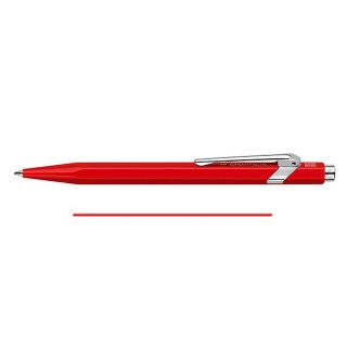 Długopis CARAN D'ACHE 849 Classic Line, M, czerwony z czerwonym wkładem, Długopisy, Artykuły do pisania i korygowania