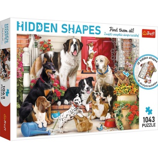 Puzzle 1000 Hidden Shapes - Psia zabawa=, Podkategoria, Kategoria