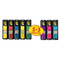 Zakładki indeksujące Post-it® (683), PP, 11,9x43,2mm, 5x35 + 3x35 gratis, mix kolorów, Zakładki indeksujące, Papier i etykiety