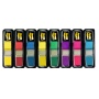 Filing index tabs POST-IT® (683), PP, 11.9x43.2mm, 5x35 + 3x35 free, mix colors