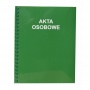 Teczka akt osobowych A4, Konfex T-03, zielona, 350G, bindowana wewnętrznie, Akta osobowe, Archiwizacja dokumentów