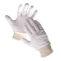 Rękawice montażowe TIT, bawełna, rozm. 10, białe, Rękawice, Ochrona indywidualna