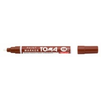 Marker olejowy TOMA, TO-440, okrągły, 2, 5 mm, brązowy, Markery, Artykuły do pisania i korygowania